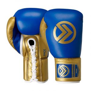 Vero Lace Up Boxing Glove-Boxing Gloves-Onward-BLUE/GOLD-8OZ-Onward